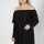 RO2-B3277 BLACK LONG SLEEVE OFF SHOULDER TUNIC TOP 1-2 (3PCS)