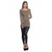 RO2-T08201 OLIVE LONG SLEEVE T-SHIRT WITH THUMB HOLE TOP  3-1 (4PCS)