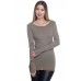 RO-T08201 OLIVE LONG SLEEVE T-SHIRT WITH THUMB HOLE TOP  3PCS (S)