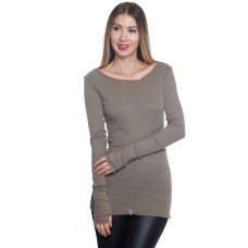 RO2-T08201 OLIVE LONG SLEEVE T-SHIRT WITH THUMB HOLE TOP  3-1 (4PCS)