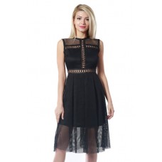 S8C-848-210850 BLACK LACE DRESS 2,2,2