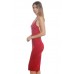 R10C-AD42443 BURGANDY SUEDE SPAGHETTI STRAP MIDI DRESS 2,2,2