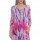 R9F-VC3514-SLUB FUSHIA NAVY TIE DYE 3/4 SLEEVE CUT OFF SHOULDER DRESS 2,2,2