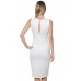 B21-KSD6017 WHITE SLEEVELESS ASYMMMETRIC MIDI DRESS 2,2,2